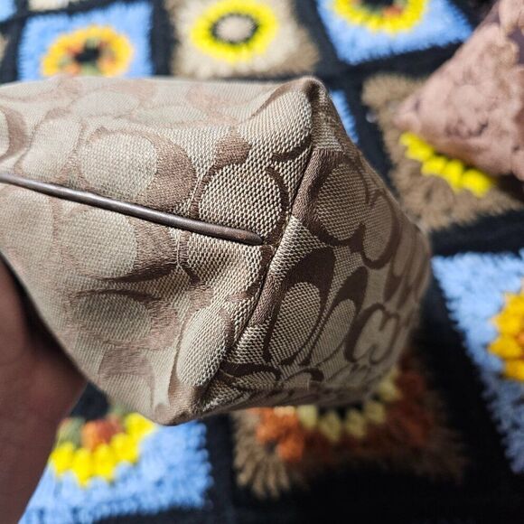 2007 Vintage y2k Coach Demi Shoulder Bag with metallic snakeskin Purse - Picture 8 of 11